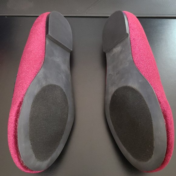 Strangecvlt Red Lydia Velvet Jack O’ Lantern Flats - Picture 8 of 13